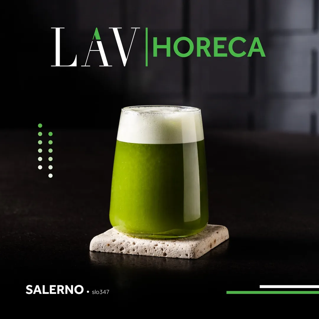 LAV HORECA SLO347 - Salerno Stemless Wine Glass, 16 oz, Fine Rim Soda Lime Glass, - 12/Case