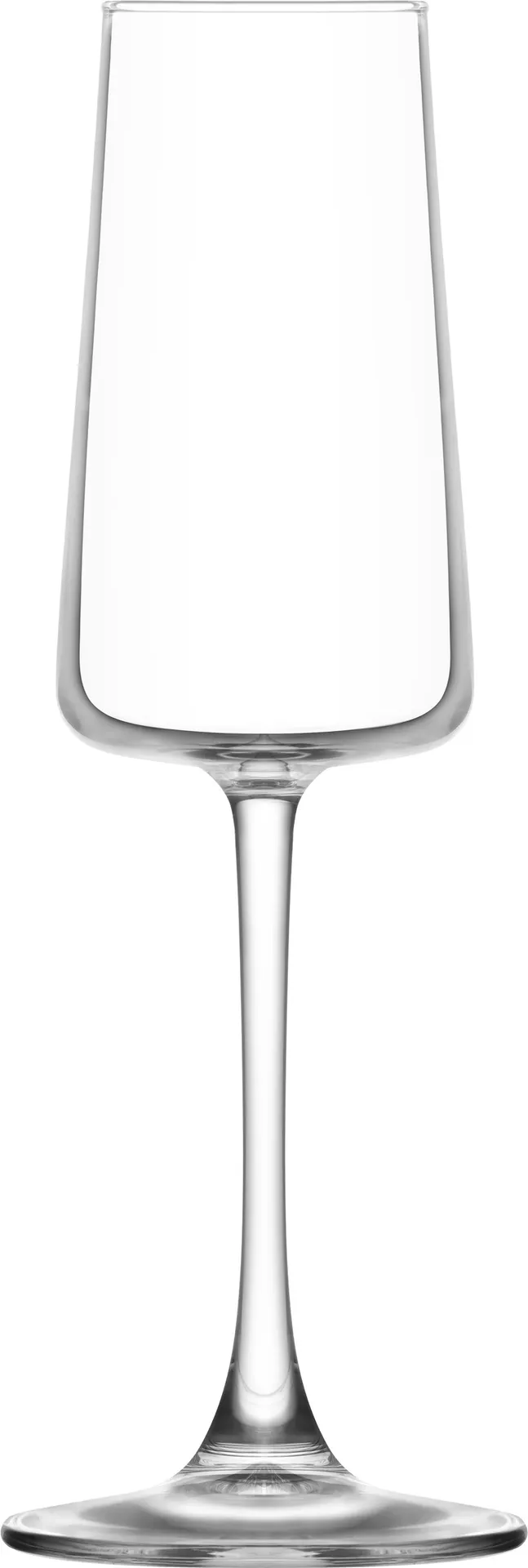 LAV HORECA SLO620 - Salerno Champagne Flute Glass, 7 oz (8.5" H), Fine Rim Soda Lime Glass - 12/Case