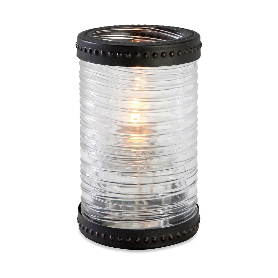Sterno 80306 Lamp, 5" H x 3 1/8" Dia., Glass, Fits 24‑50hr Soft Light® Wax Candles - 1/Case