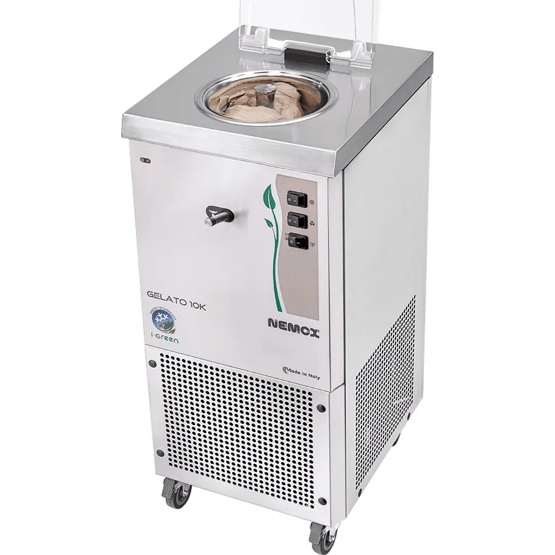 Eurodib GELATO10KAUTO Nemox Ice Cream Display Freezer, 24 lb/hr, 950 W 120V, Steel Casters, R290