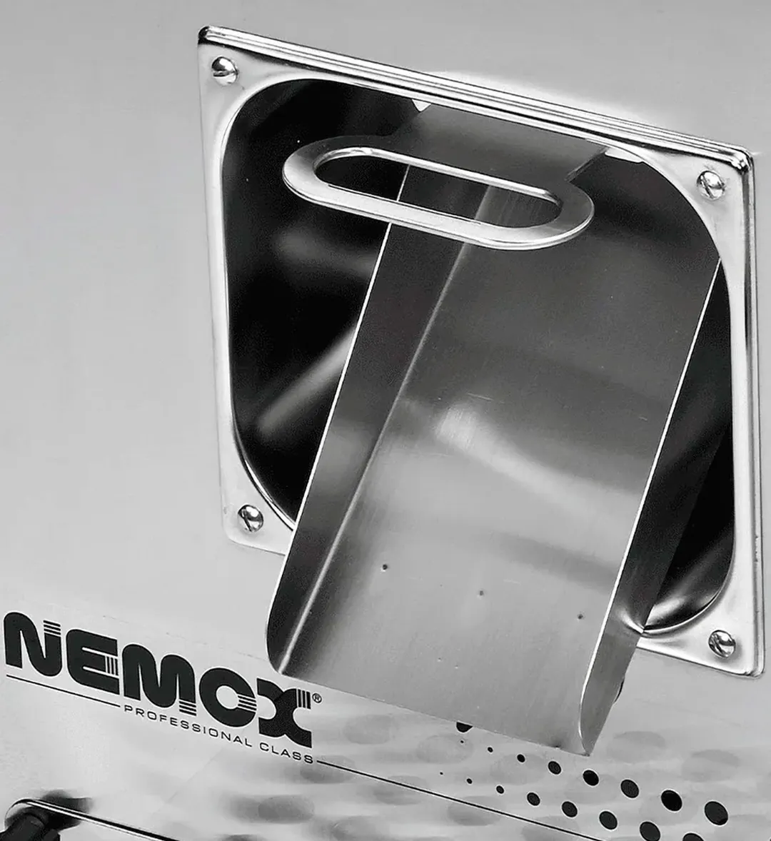Eurodib GELATO12KST Nemox 12 kg/hr Gelato Display Freezer, Steel, 120 V R290, Front Extraction, Casters