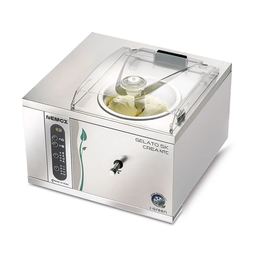 Eurodib GELATO5KCREA Nemox Countertop Gelato Freezer, 5 kg/hr, 500 W 120 V, Stainless Steel, Casters