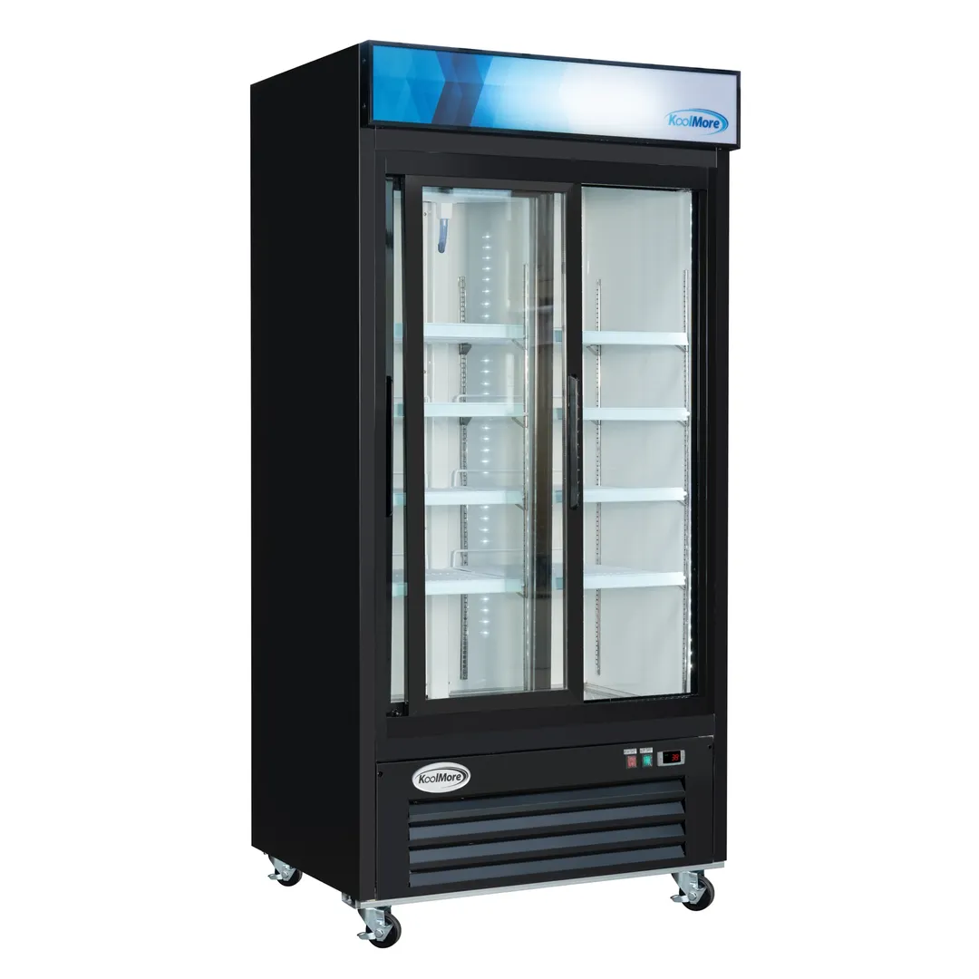 Koolmore KM-MDR-2GD-33CSL 33.5 cu ft Display Case, 8 Shelves R290