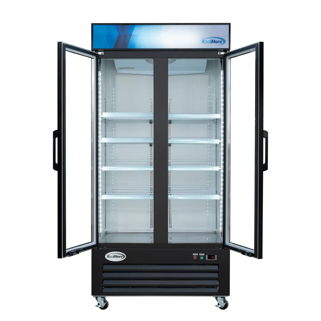 Koolmore KM-MDR-2GD-33CSW Refrigerated Bakery Display Case, 33.5 cu ft, 39.6"W x 30"D x 79.3"H