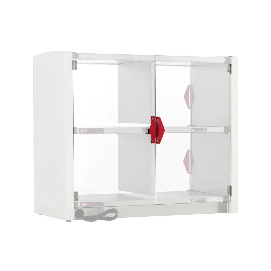 Metro HS-REARDOORS Rear Hinged Polycarbonate Doors for Metro2Go Hot Stations, Pair, Heavy-Duty