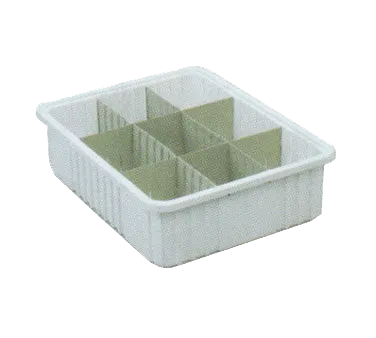 Metro MTB93060W Tote Box – 17.5"W x 22.375"D x 6"H, White Polypropylene, Stackable, NSF Certified