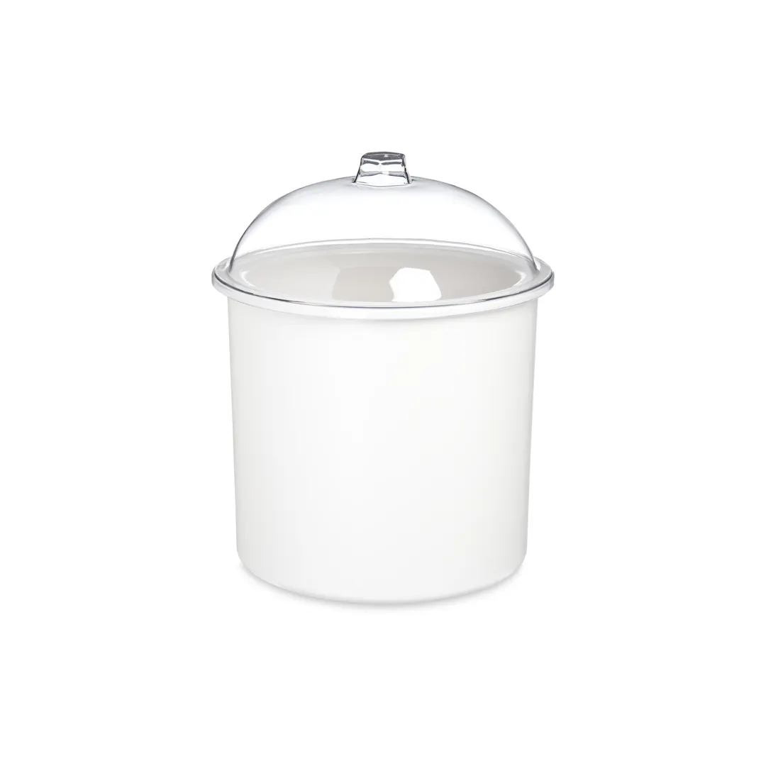 Steelite MGSADDPL2001 Ice Cream Counter - Oval Mogogo Cart with Crock & Lid, 48" Length, Case Pack