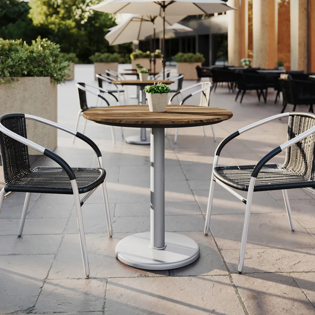 Flash Furniture ST-RD31-NAT-TR18S-GG Outdoor Table