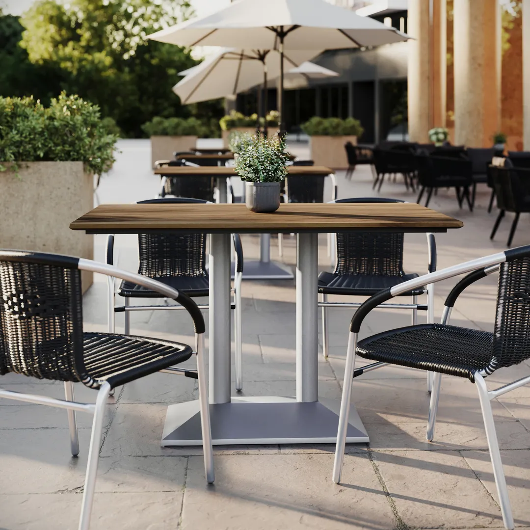 Flash Furniture ST-REC3048-NAT-TB002S-GG Outdoor Table