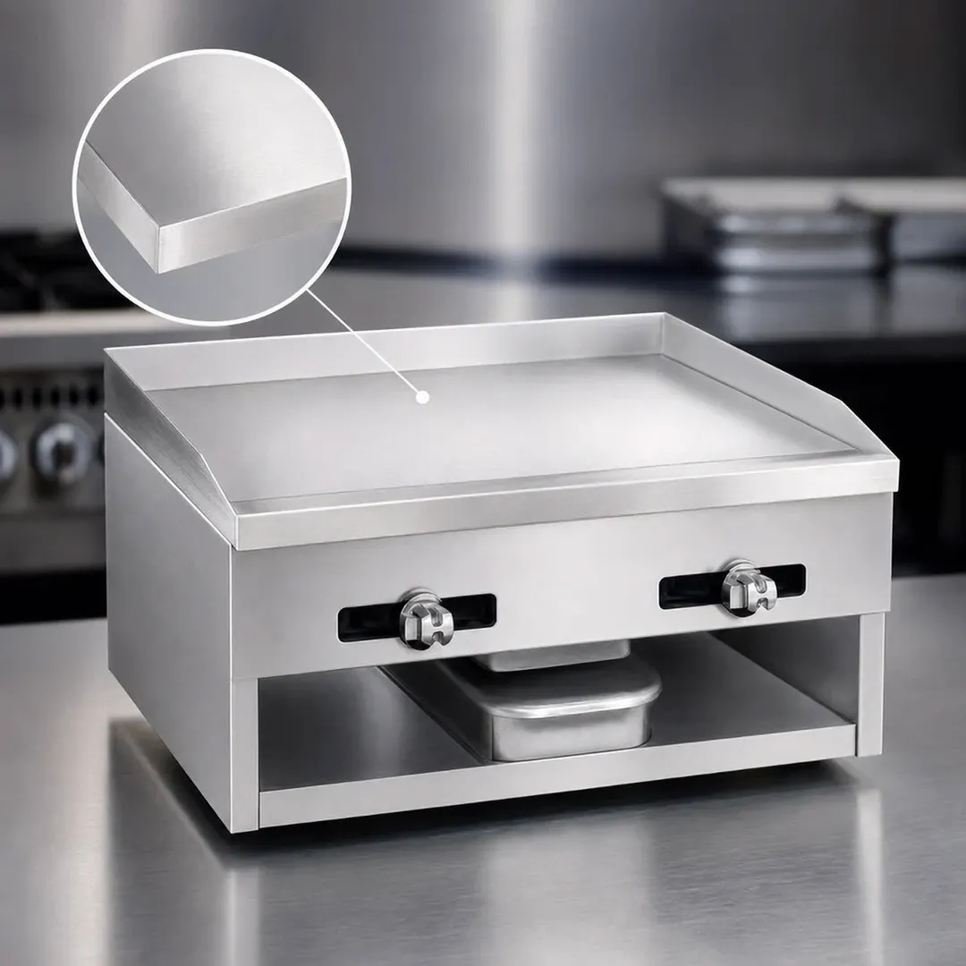 Comstock-Castle 1020 20" Countertop Gas Griddle with Manual Controls, 1/2" Steel Plate, 24.000 BTU