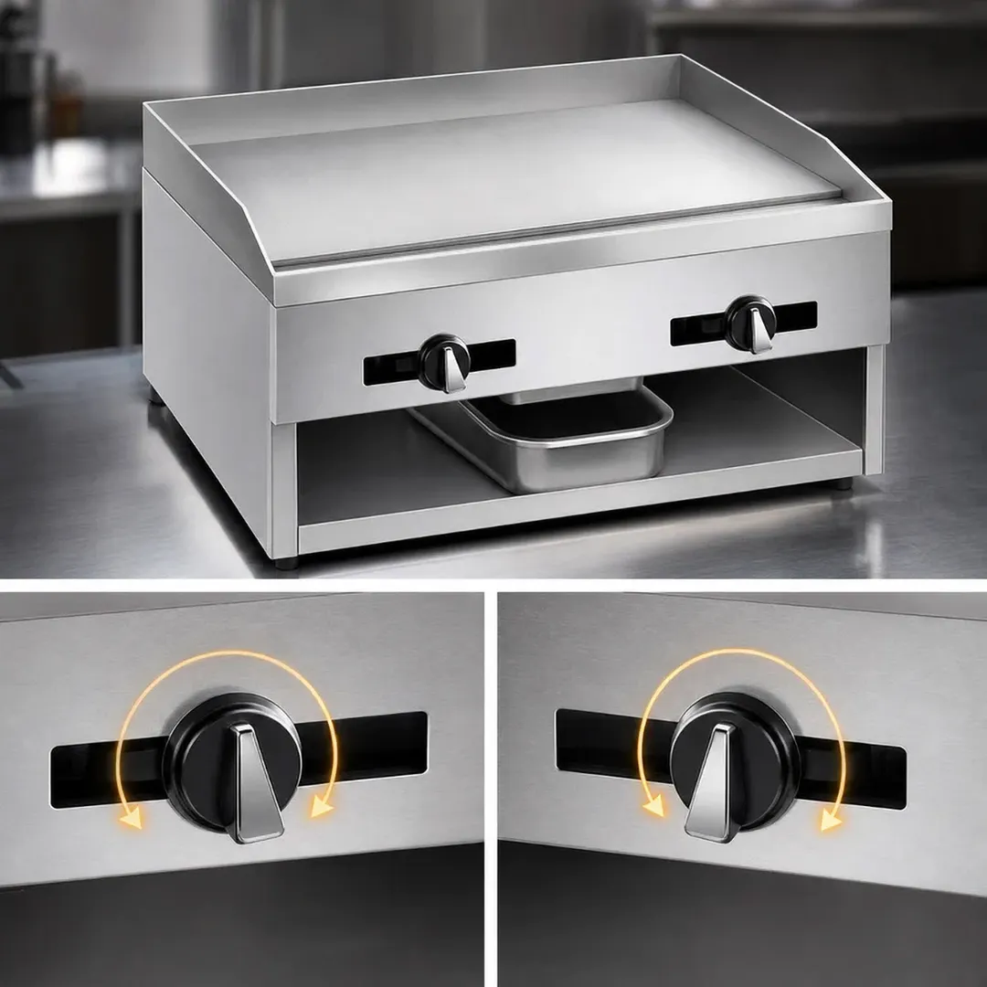 Comstock-Castle 1024 24" Countertop Gas Griddle with Manual Controls, 1/2" Steel Plate, 24.000 BTU