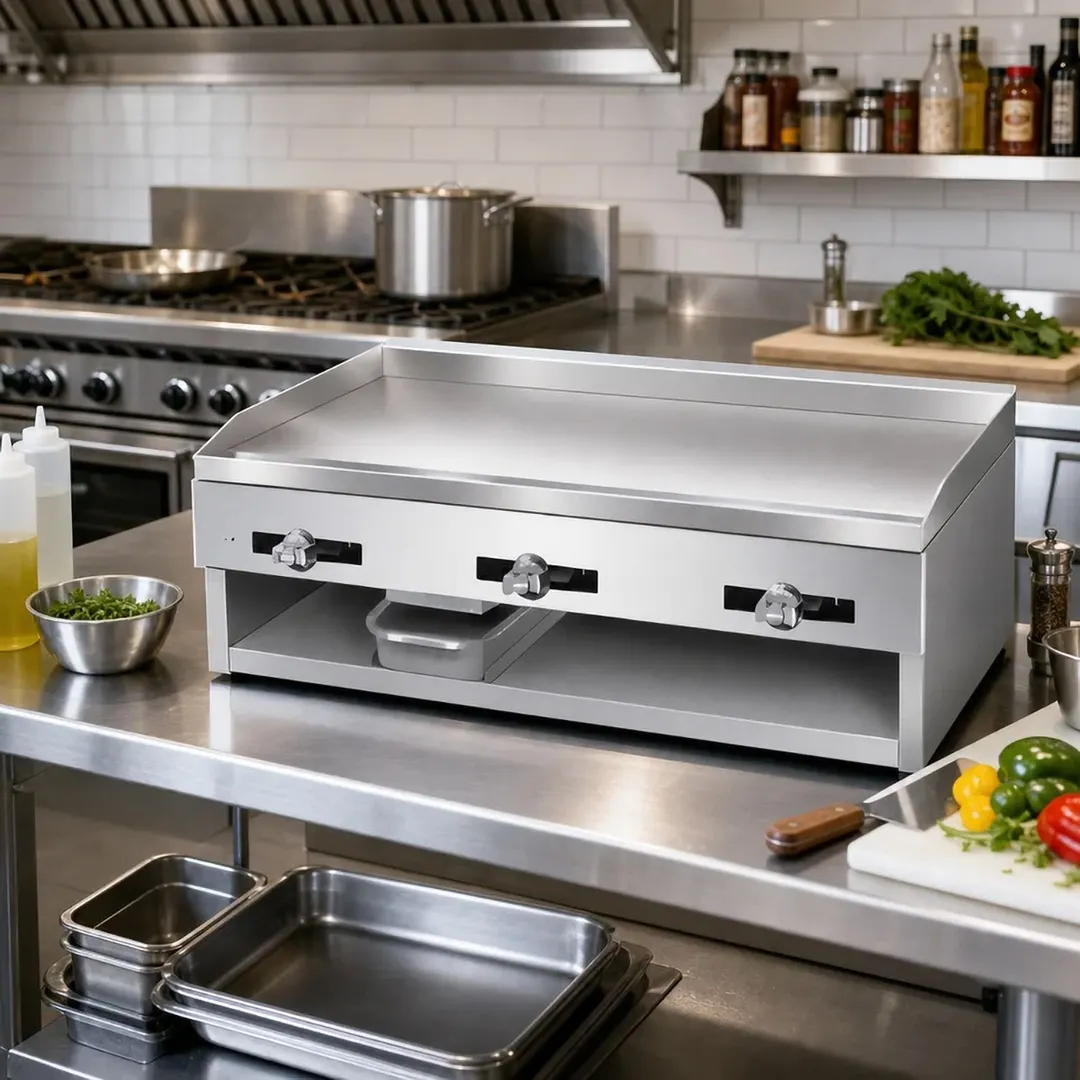 Comstock-Castle 1030 30" Countertop Gas Griddle with Manual Controls, 1/2" Steel Plate, 36.000 BTU