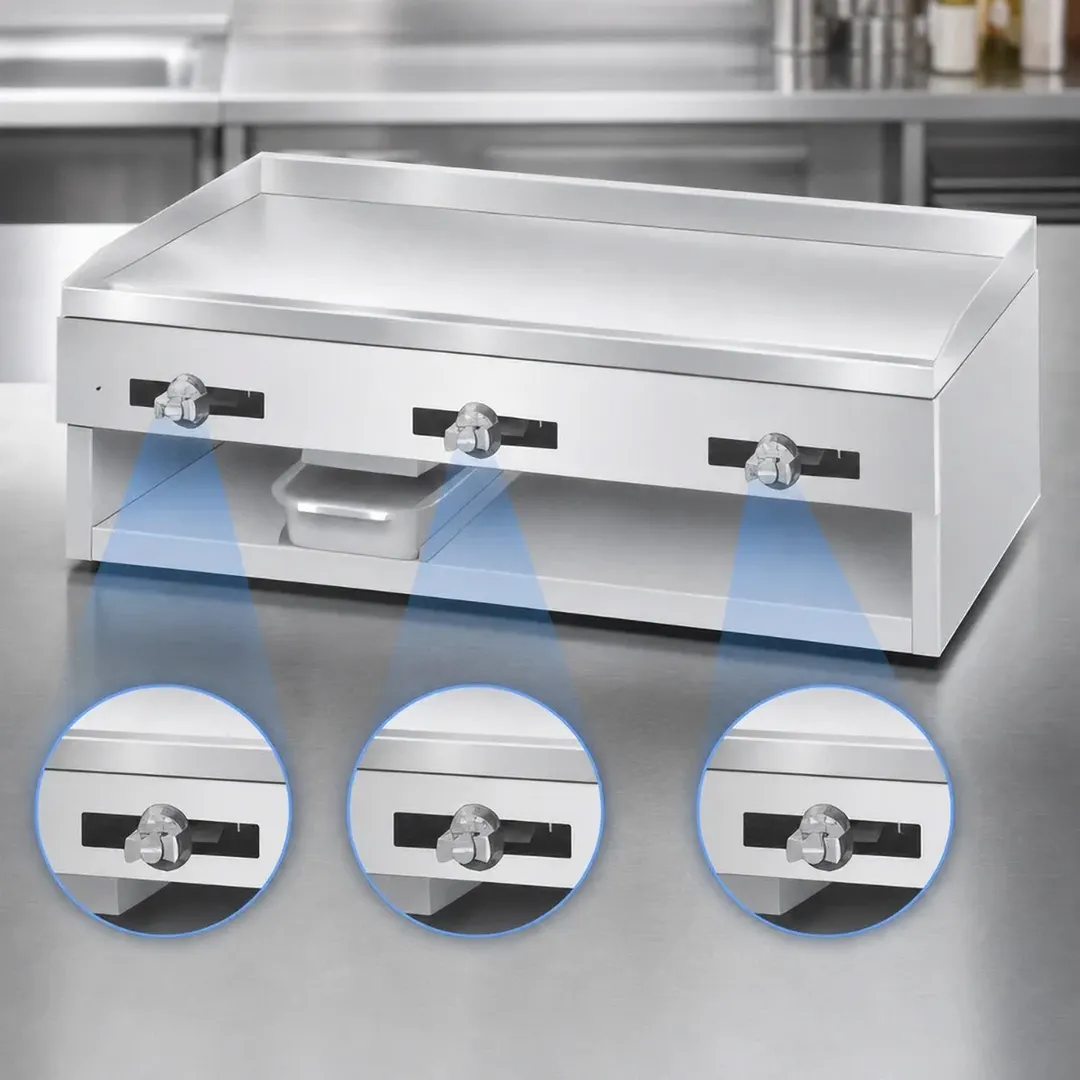 Comstock-Castle 1030 30" Countertop Gas Griddle with Manual Controls, 1/2" Steel Plate, 36.000 BTU