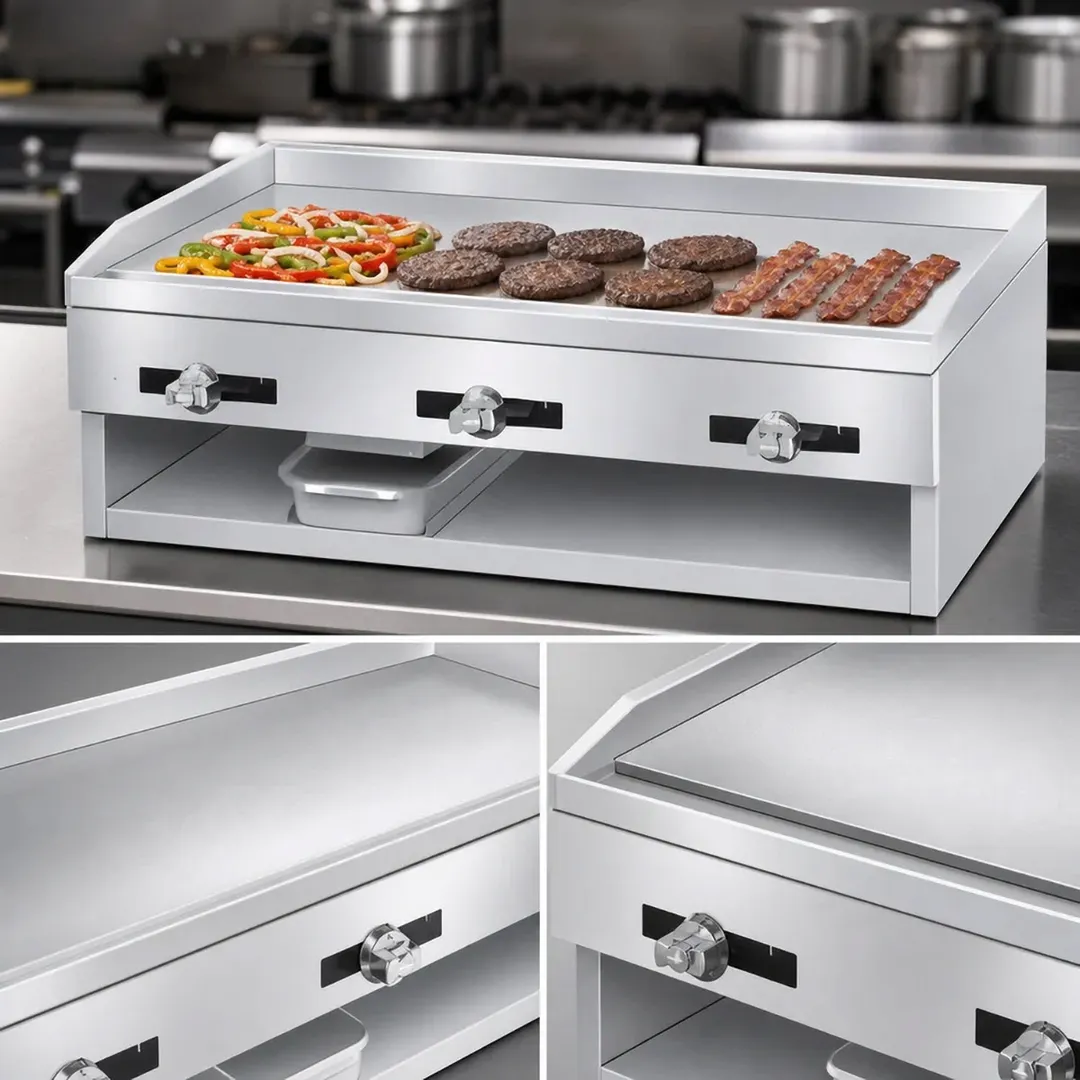 Comstock-Castle 1036 36" Countertop Gas Griddle with Manual Controls, 1/2" Steel Plate, 36.000 BTU