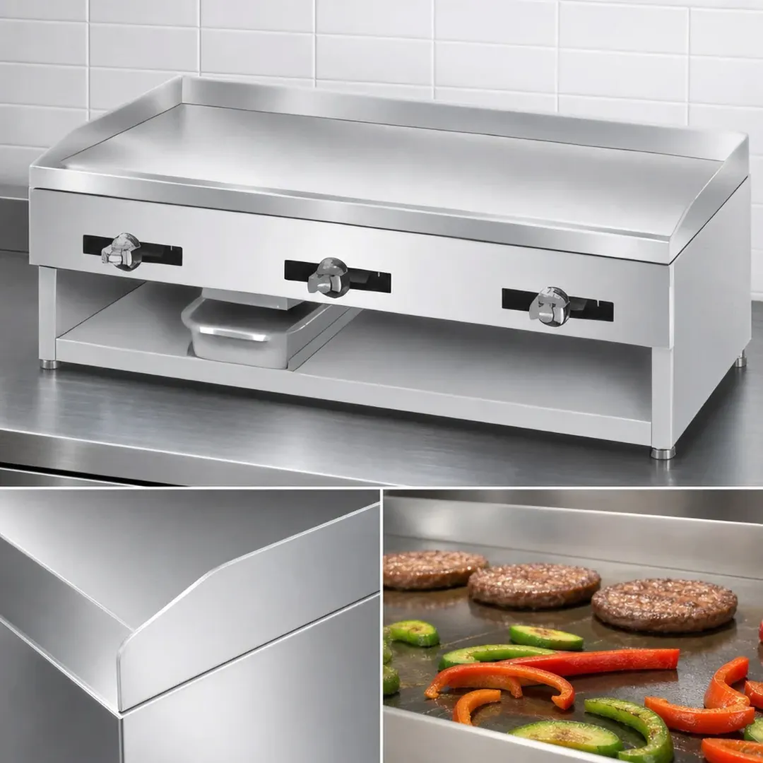 Comstock-Castle 1036 36" Countertop Gas Griddle with Manual Controls, 1/2" Steel Plate, 36.000 BTU