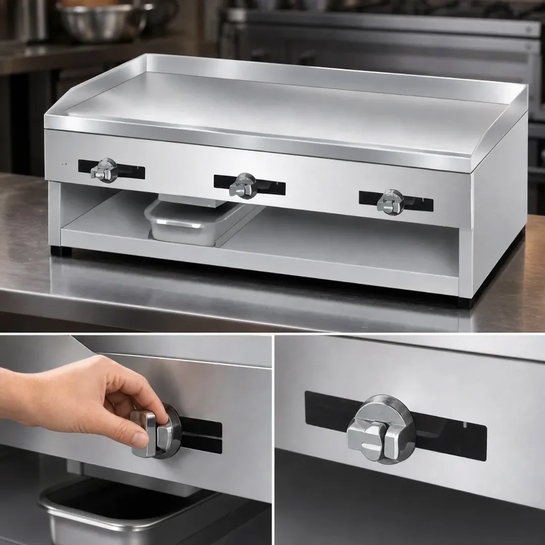 Comstock-Castle 1048 48" Countertop Gas Griddle with Manual Controls, 1/2" Steel Plate, 48.000 BTU