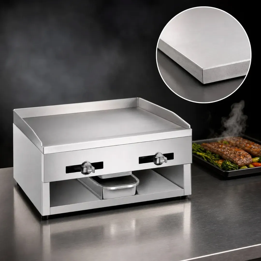 Comstock-Castle 10T24 24" Countertop Gas Griddle with Thermostat / Solid State Controls, 36.000 BTU