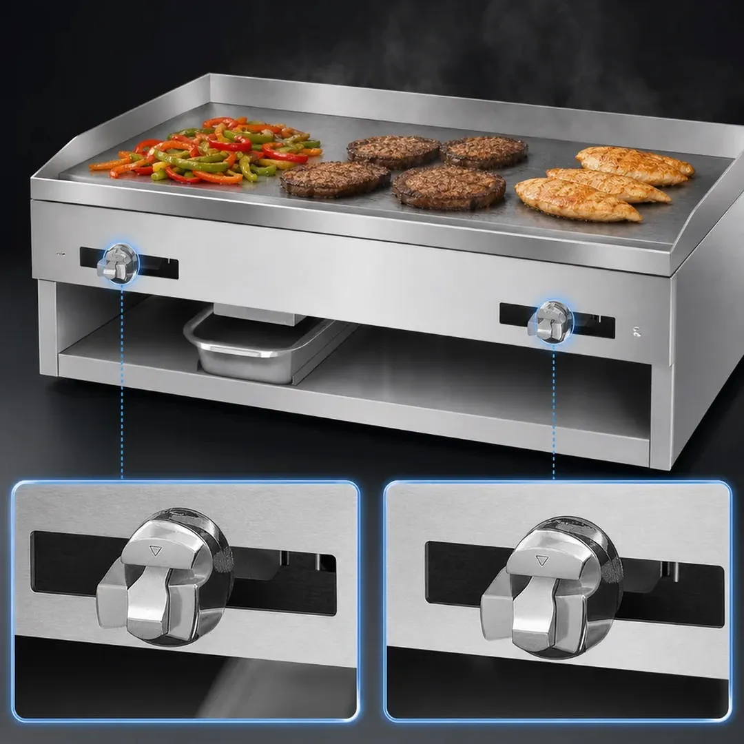 Comstock-Castle 10T30 30" Countertop Gas Griddle with Thermostat / Solid State Controls, 36.000 BTU