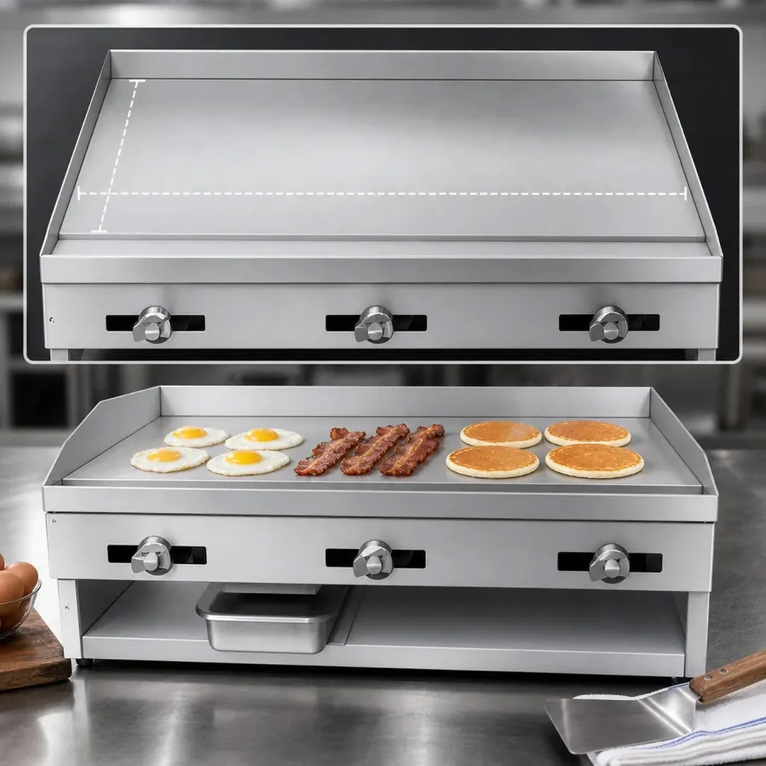 Comstock-Castle 10T36 36" Countertop Gas Griddle with Thermostat / Solid State Controls, 36.000 BTU