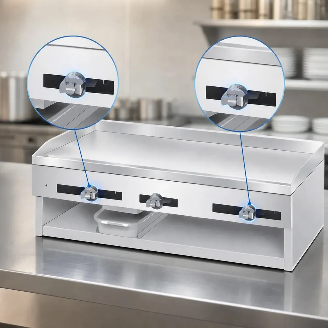 Comstock-Castle 10T36 36" Countertop Gas Griddle with Thermostat / Solid State Controls, 36.000 BTU