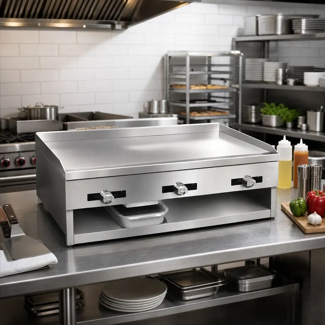 Comstock-Castle 10T48 48" Countertop Gas Griddle with Thermostat / Solid State Controls, 48.000 BTU