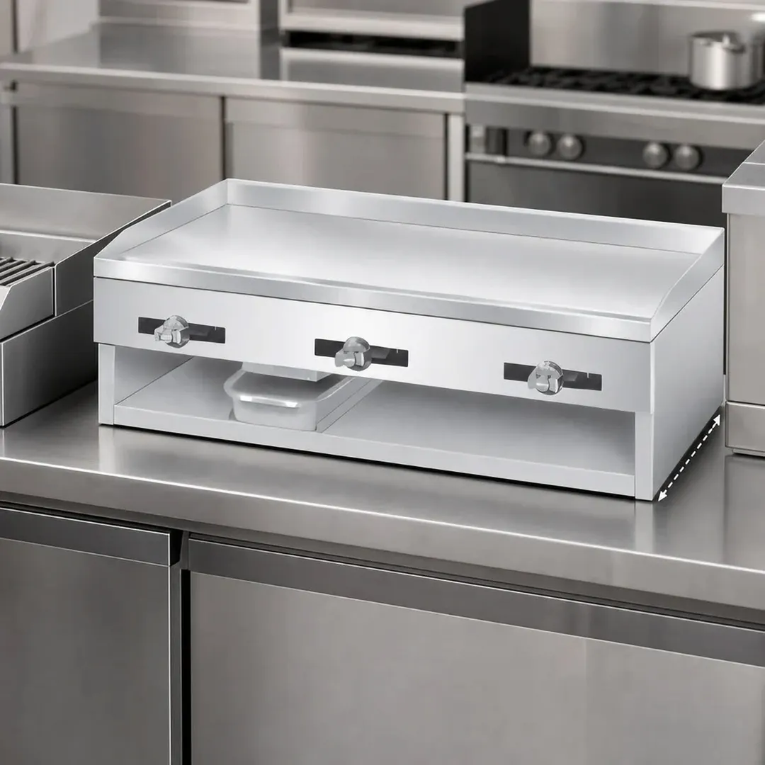 Comstock-Castle 10T48 48" Countertop Gas Griddle with Thermostat / Solid State Controls, 48.000 BTU