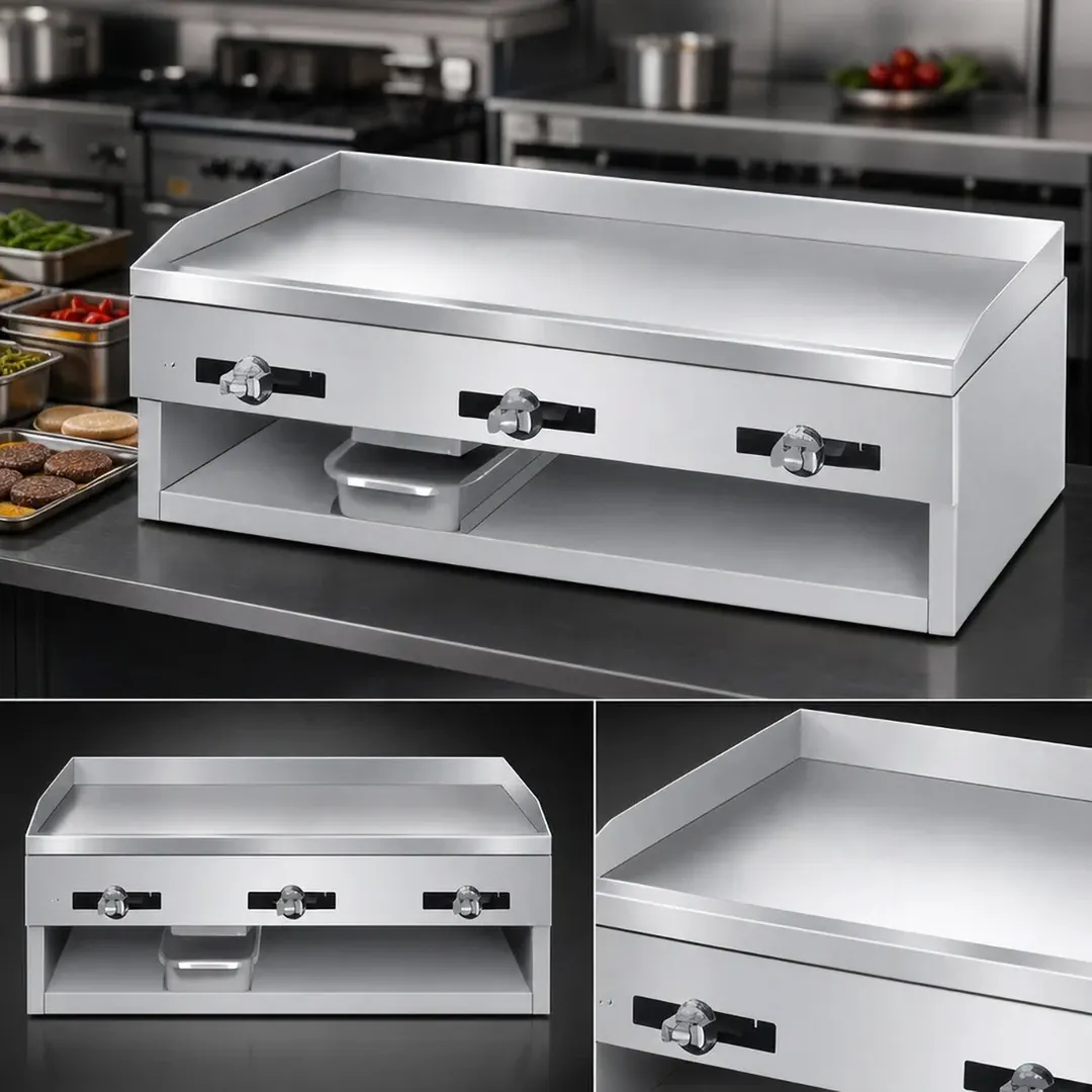 Comstock-Castle 10T48 48" Countertop Gas Griddle with Thermostat / Solid State Controls, 48.000 BTU