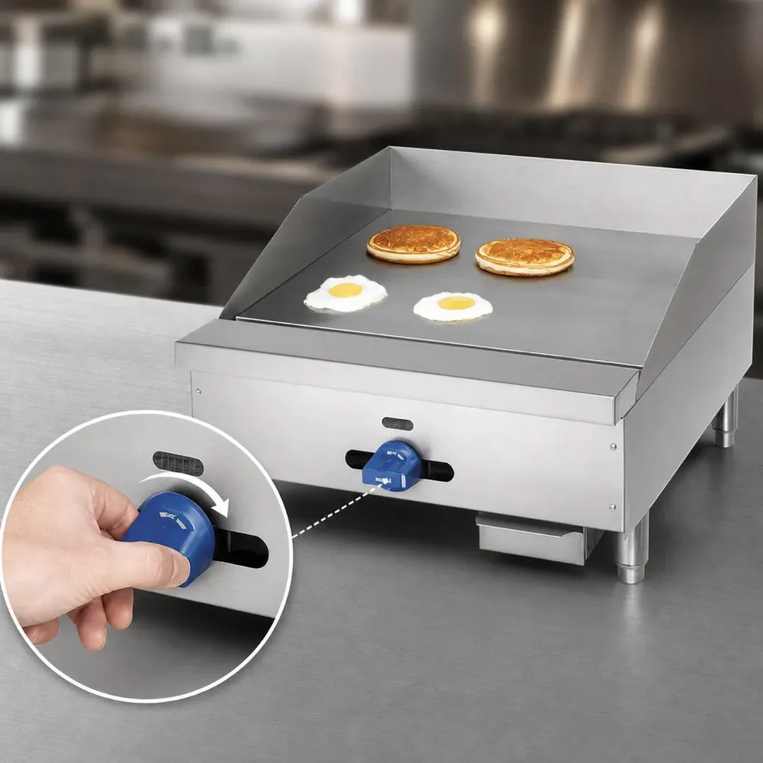 Comstock-Castle 3212MG 12" Countertop Gas Griddle with Manual Control, 1" Steel Plate, 25.000 BTU
