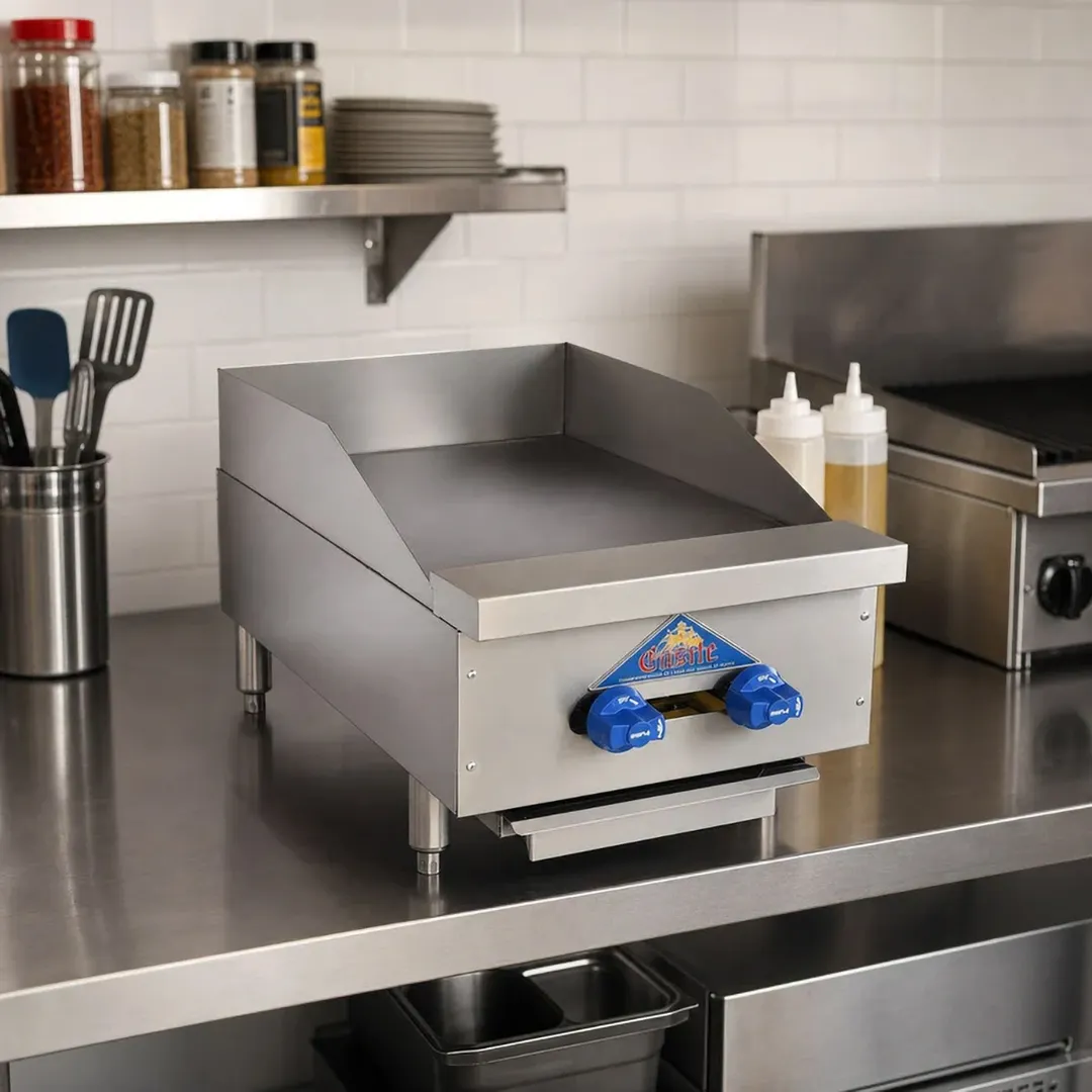 Comstock-Castle 3218MG 18" Countertop Gas Griddle with Manual Control, 1" Steel Plate, 36.000 BTU