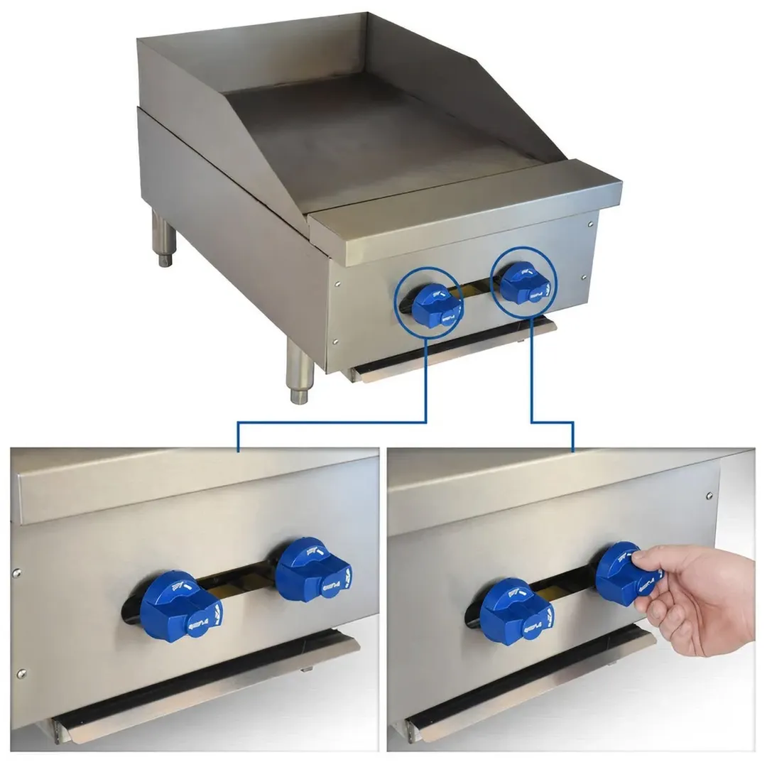 Comstock-Castle 3218MG 18" Countertop Gas Griddle with Manual Control, 1" Steel Plate, 36.000 BTU