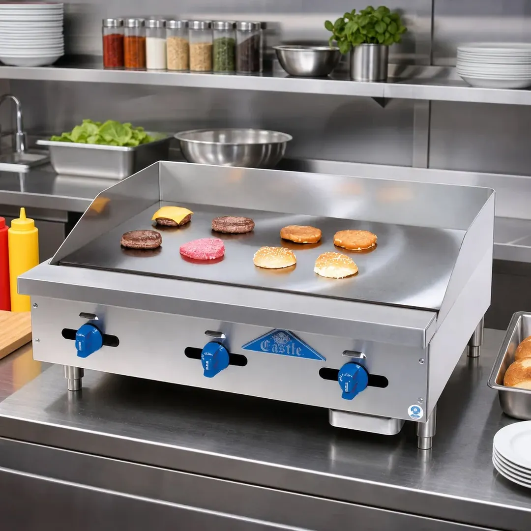 Comstock-Castle 3236MG 36" Countertop Gas Griddle with Manual Controls, 1" Thick Plate, 75.000 BTU