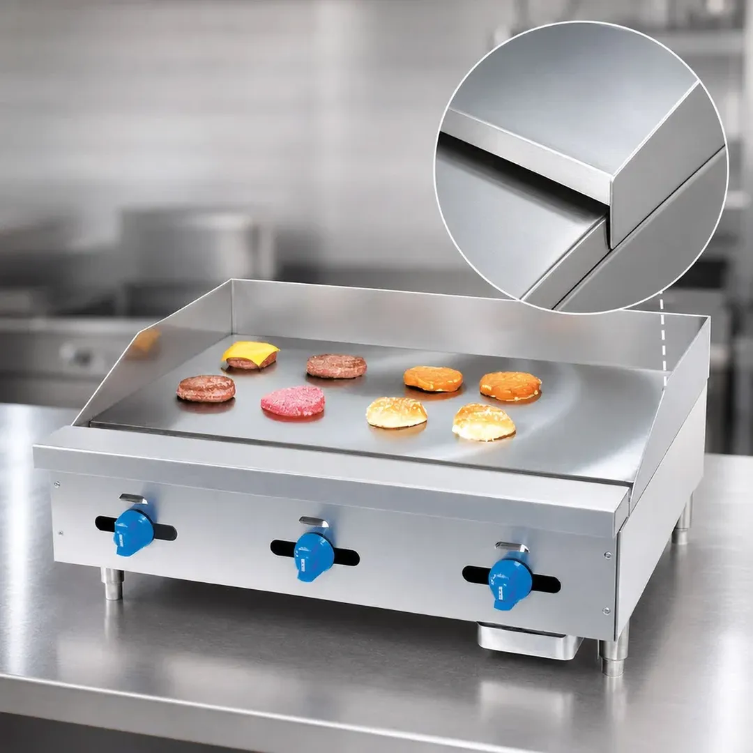 Comstock-Castle 3236MG 36" Countertop Gas Griddle with Manual Controls, 1" Thick Plate, 75.000 BTU