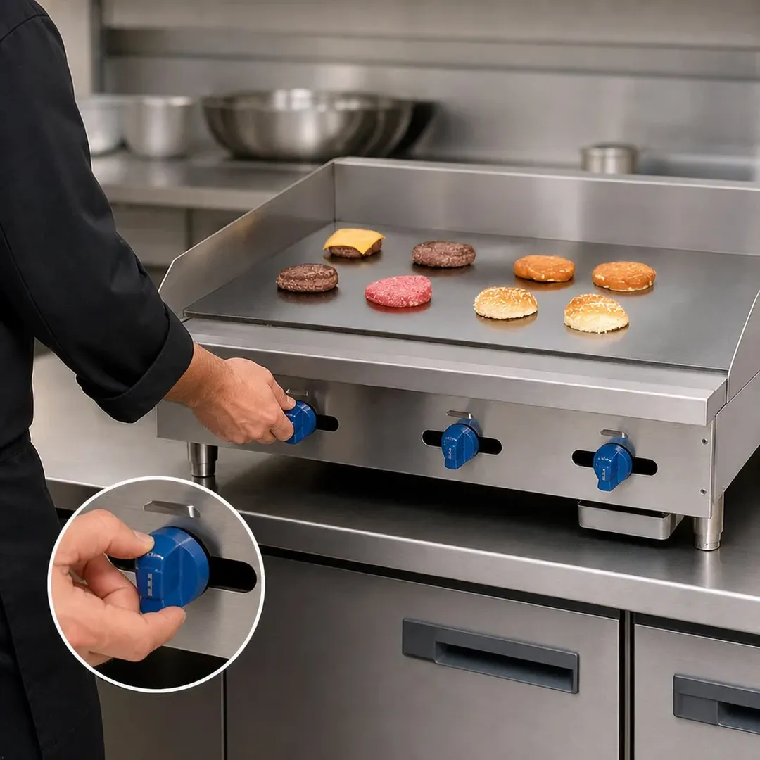 Comstock-Castle 3236MG 36" Countertop Gas Griddle with Manual Controls, 1" Thick Plate, 75.000 BTU