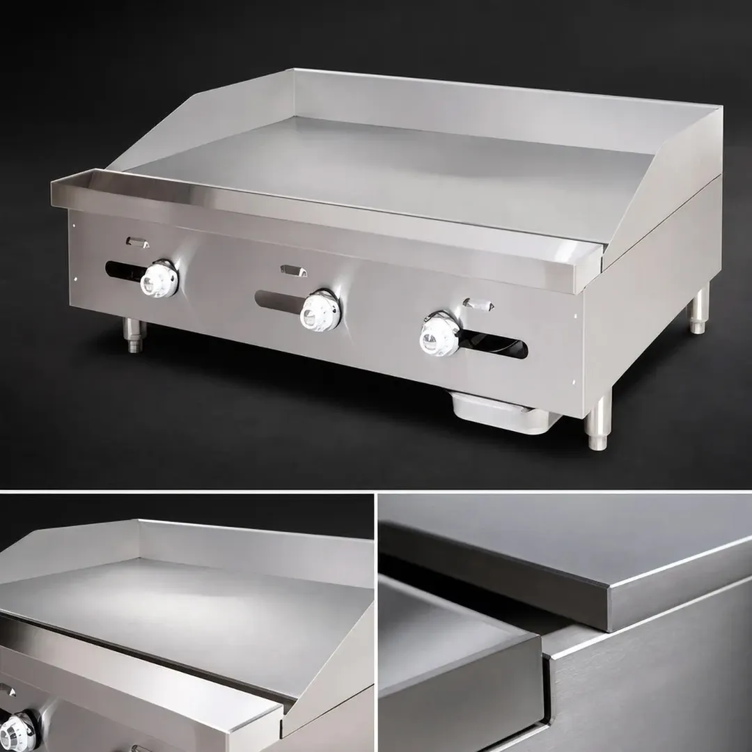 Comstock-Castle 3260TG 60" Countertop Gas Griddle with Thermostat / Solid State Controls, 125.000 BTU