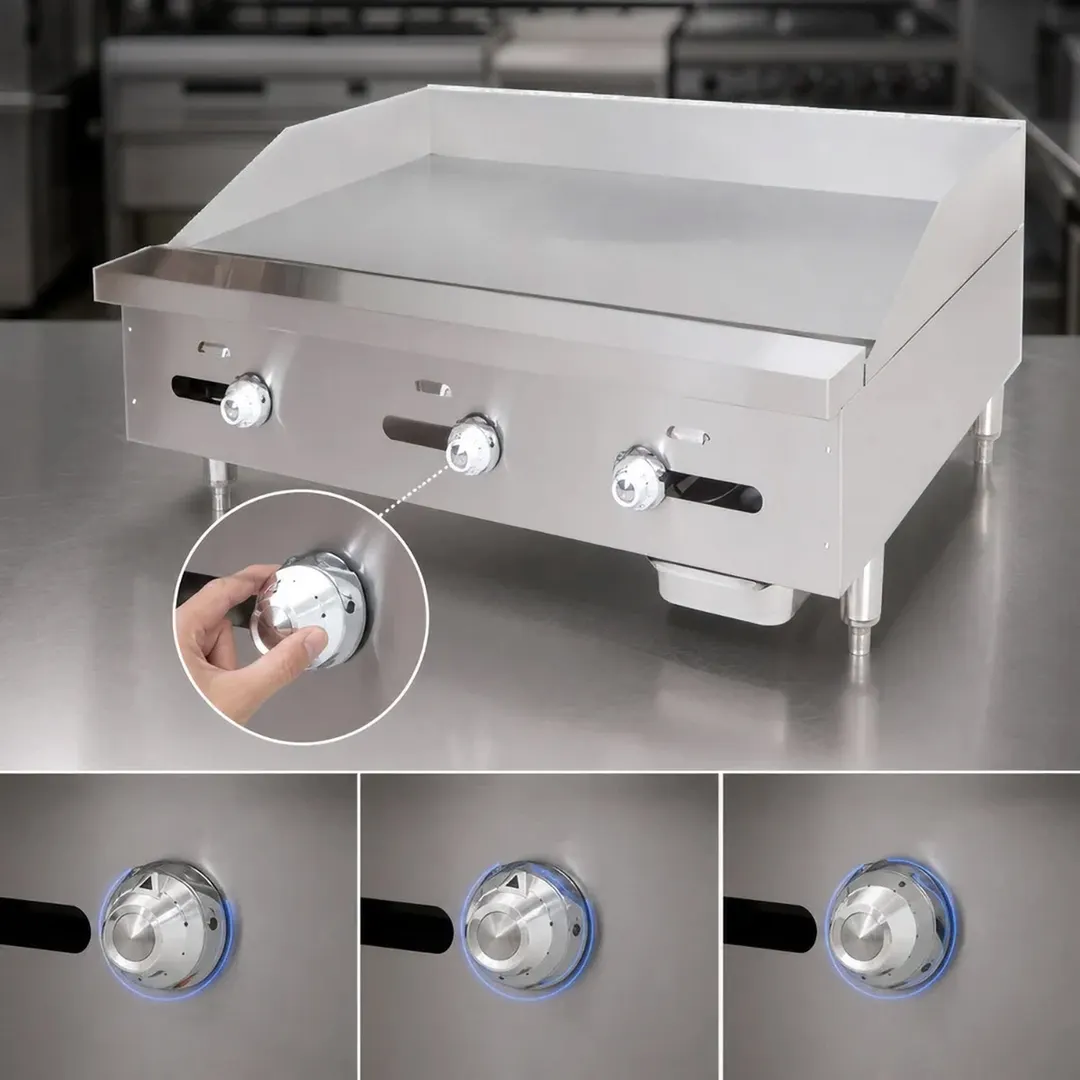 Comstock-Castle 3260TG 60" Countertop Gas Griddle with Thermostat / Solid State Controls, 125.000 BTU