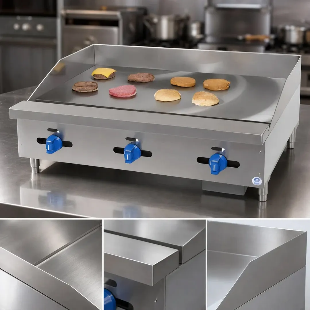 Comstock-Castle 3272MG 72" Countertop Gas Griddle with Manual Controls, 1" Steel Plate, 150.000 BTU