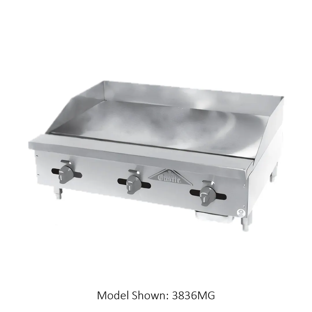 Comstock-Castle 3848MG 48" Countertop Gas Griddle with Manual Controls, 3/4" Thick Plate, 120.000 BTU
