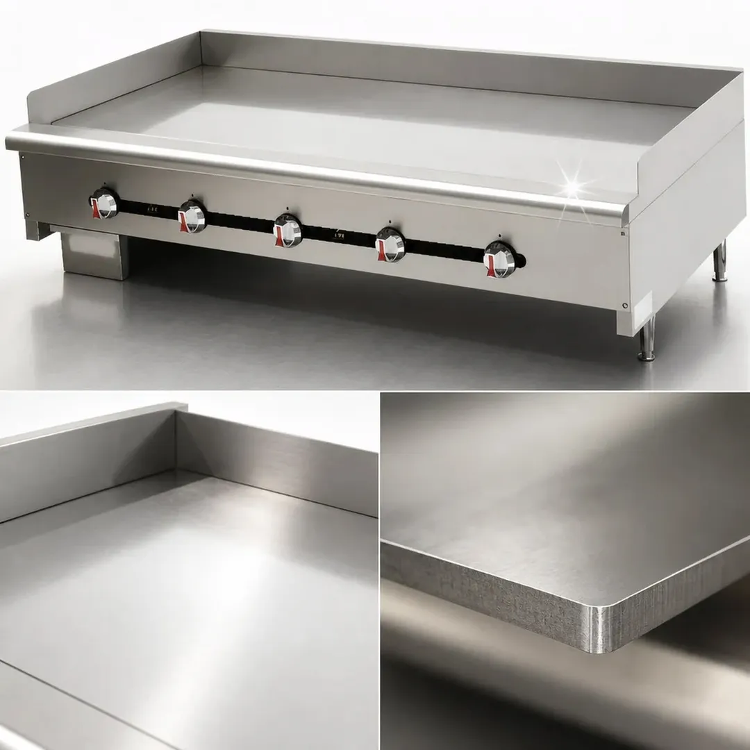 Comstock-Castle CCMG3136-1 36" Countertop Gas Griddle with (3) Manual Controls, 90.000 BTU
