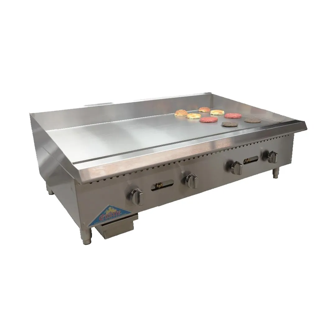 Comstock-Castle CCMG3148-1 48" Countertop Gas Griddle with (4) Manual Controls, 120.000 BTU