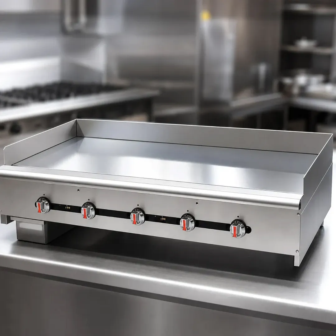 Comstock-Castle CCTG3160-1-C 60" Countertop Gas Griddle with Thermostat/Solid Controls, Carbon Steel
