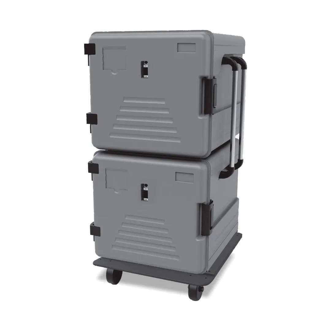 EMPERO EMP.BOX-600+600-K-I-USA Double Thermobox Insulated Plastic Food Carrier 600+600