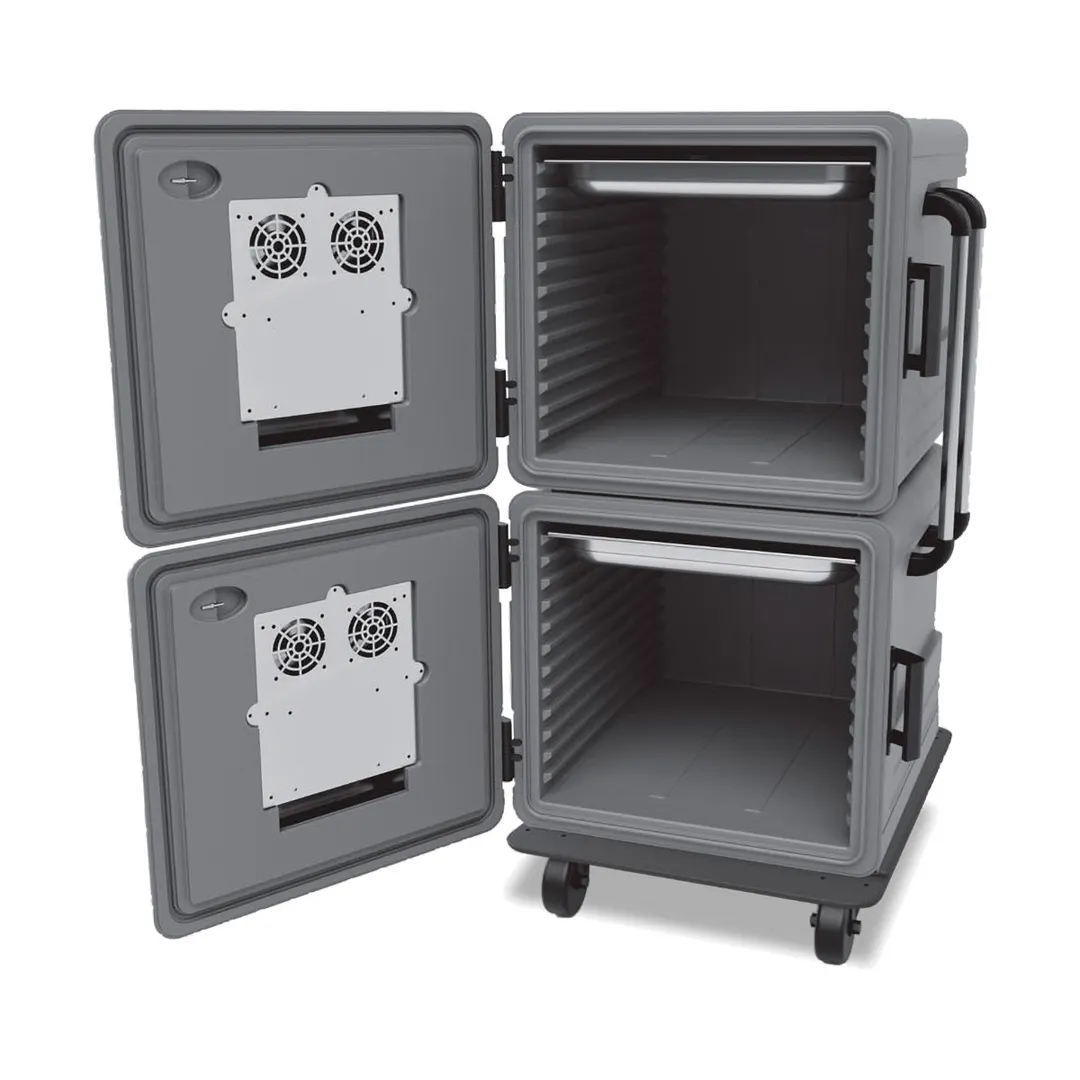 EMPERO EMP.BOX-600+600-K-I-USA Double Thermobox Insulated Plastic Food Carrier 600+600