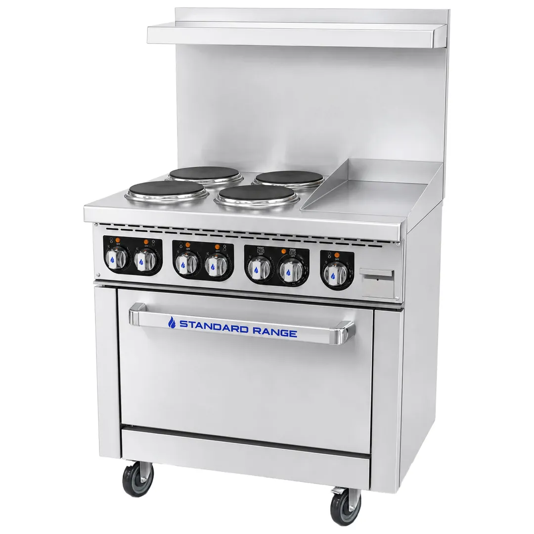 Standard Range SR-ER36-12EG-208 Electric 36" Restaurant Range
