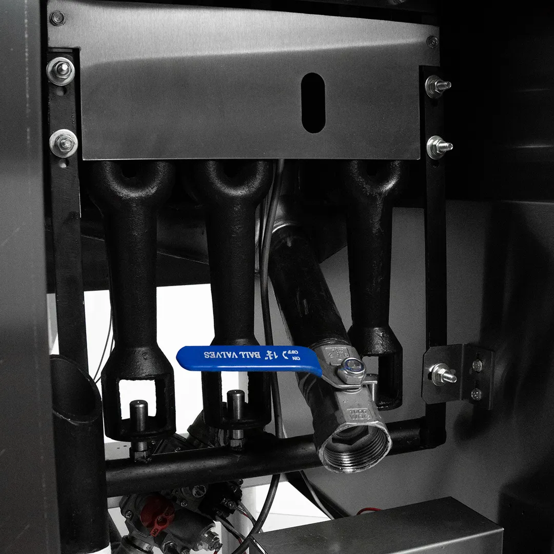 Concasse EFREF2X20 34" Floor Model Gas Deep Fryer, Full Pot, NG/LP, 25 Ibs Fat Capacity, 105.000 BTU