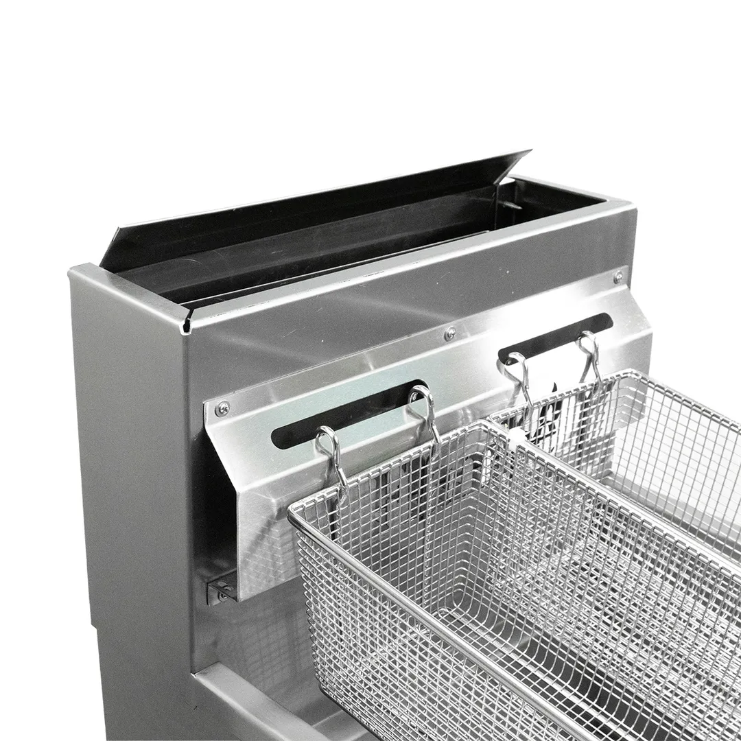 Concasse EFREF2X20 34" Floor Model Gas Deep Fryer, Full Pot, NG/LP, 25 Ibs Fat Capacity, 105.000 BTU