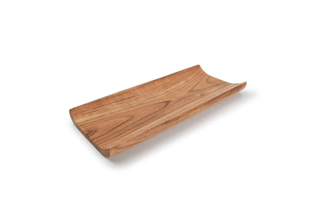 Wood&Food 5315007 Serving Board - Rectangular Acacia Palla Wood Tray 13.8" x 5.5" Without Handle
