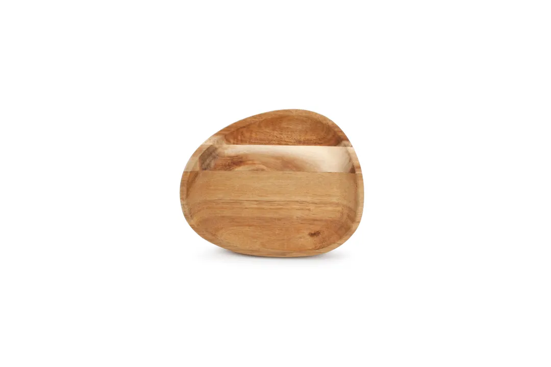 Wood&Food 5315037 Free‑Form Wooden Serving Board, Santo Acacia, 6.3"×5.3" Size, No Handle