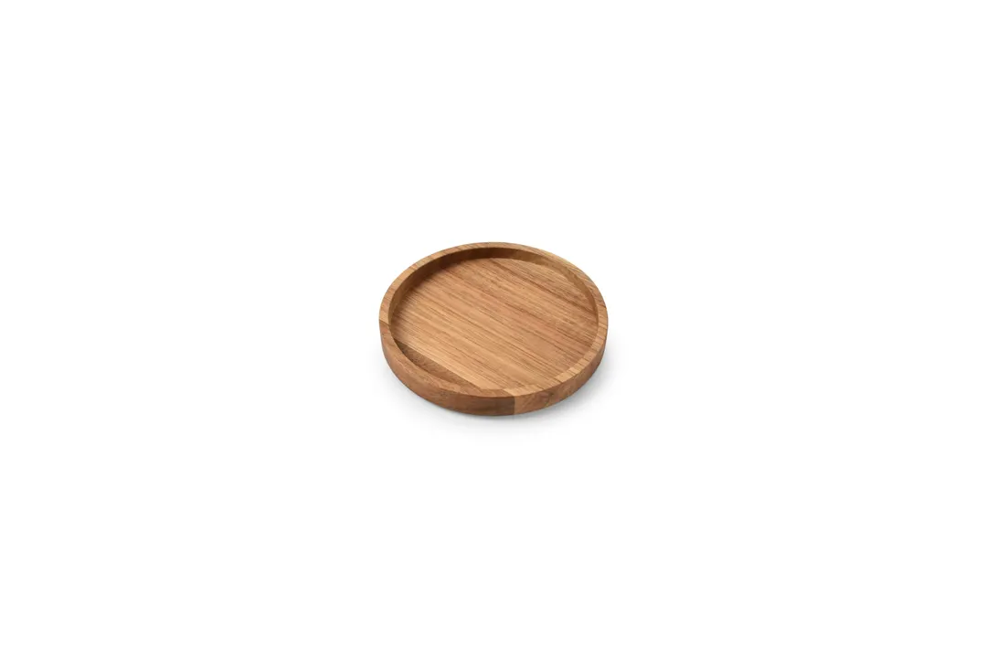 Wood&Food 5315043 Round Wooden Serving Board, 5.9" Diameter, Santo Acacia, Design - Individual