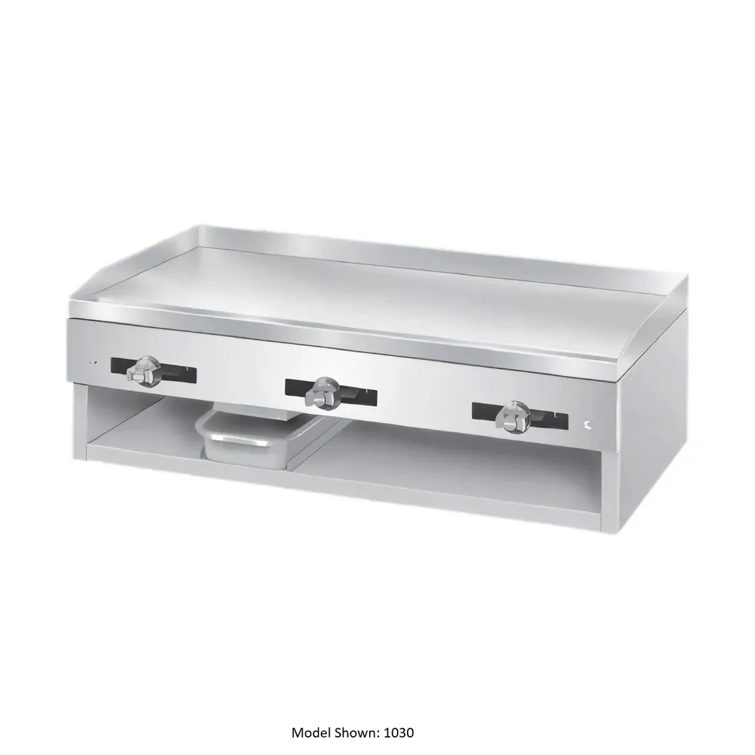Comstock-Castle 10T30 30" Countertop Gas Griddle with Thermostat / Solid State Controls, 36.000 BTU