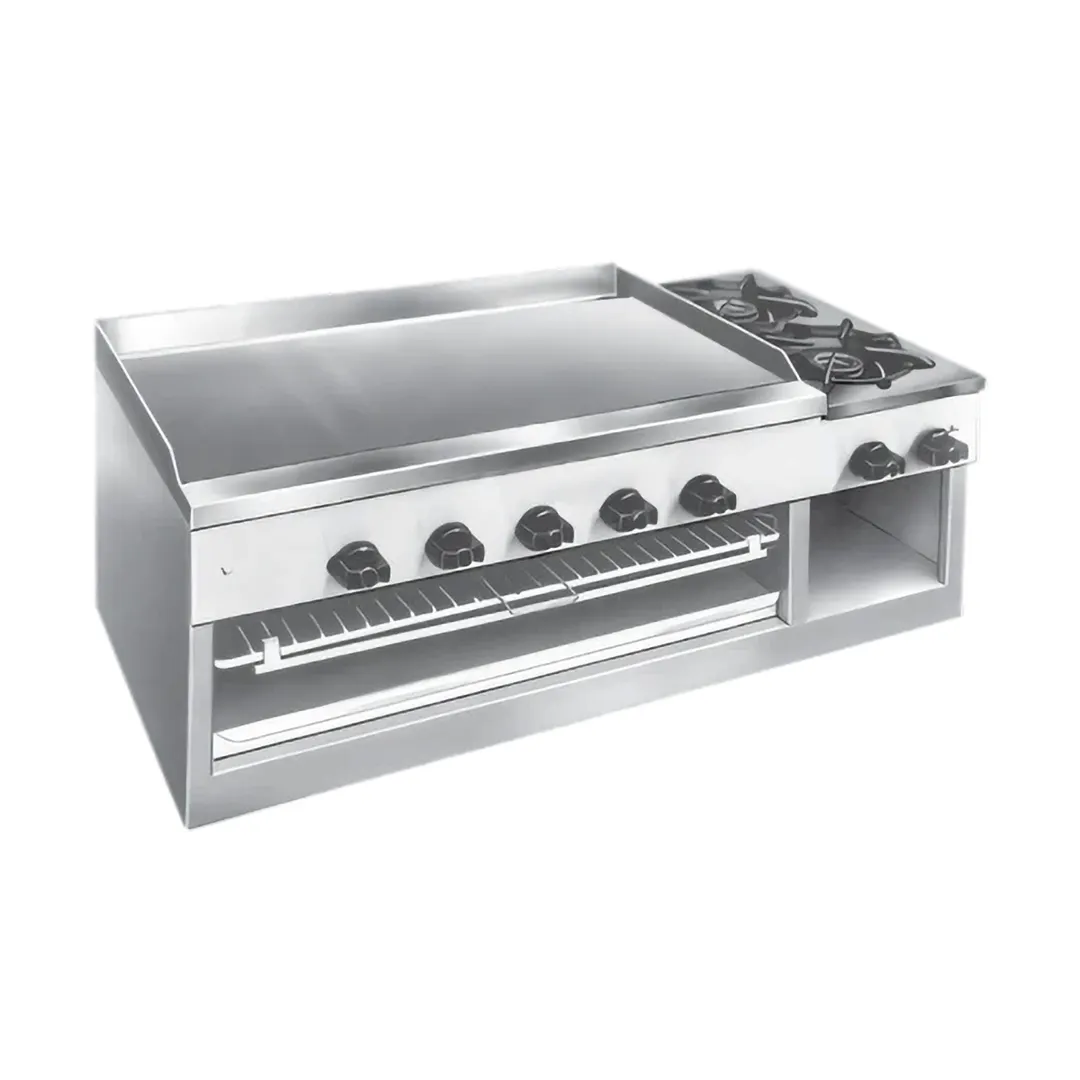 Comstock-Castle 11201B 30" Countertop Gas Griddle/Hotplate/Chesemelter Combo, 54.000 BTU